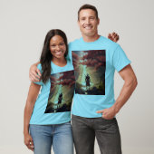 Samurai in de natuur t-shirt (Unisex)