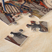 Samurai in de oorlog rond de 18de eeuw legpuzzel (Zijkant)
