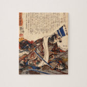 Samurai in de oorlog rond de 18de eeuw legpuzzel (Verticaal)