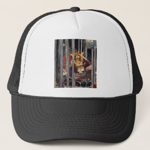 Samurai in de regen, ongeveer 1800. trucker pet