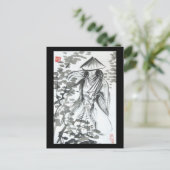 Samurai in het Briefkaart van de bossen (Staand voorkant)