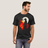 Samurai In Sunset - Japans T-shirt (Voorkant volledig)