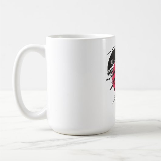 Samurai Ink Art Mug Koffiemok (Links)