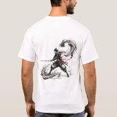 Samurai Inkt Storm T-shirt (Achterkant)