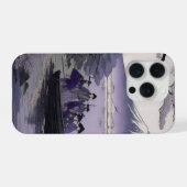 Samurai iPhone 15 Hoesje Mount Fuji Japanse Kunst Pro Case (Achterkant horizontaal)