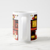 Samurai Jack & Aku Character Art Panel Pattern Grote Koffiekop (Achterkant)