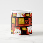 Samurai Jack & Aku Character Art Panel Pattern Grote Koffiekop (Voorkant)