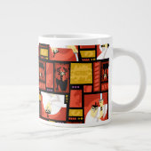 Samurai Jack & Aku Character Art Panel Pattern Grote Koffiekop (Rechts)