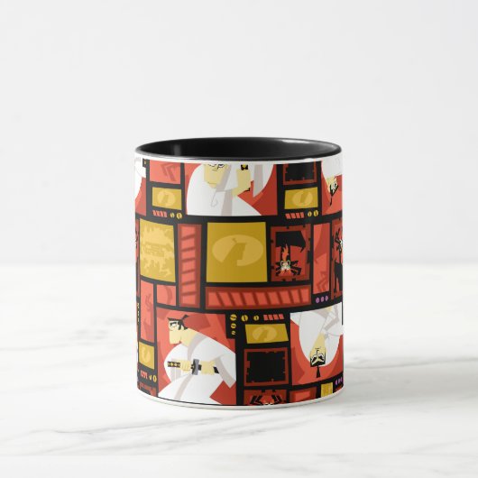 Samurai Jack & Aku Character Art Panel Pattern Mok (Midden)