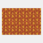 Samurai Jack & Aku Golden Silhouette Tile Pattern Inpakpapier Vel (Voorkant)