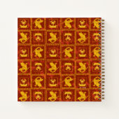 Samurai Jack & Aku Golden Silhouette Tile Pattern Notitieboek (Achterkant)