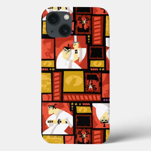 Samurai Jack & Aku Karakter Kunst Paneel Patroon Case-Mate iPhone Case (Achterkant)