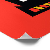 Samurai Jack Character Tri-Panel Futuristic Frame Poster (Hoek)