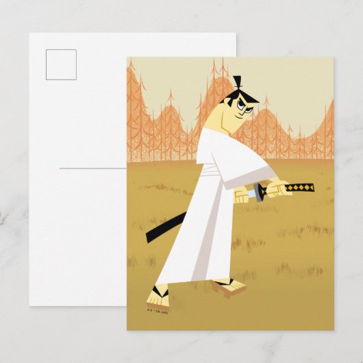 Samurai Jack Drawing Sword Briefkaart (Voorkant / Achterkant)