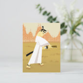 Samurai Jack Drawing Sword Briefkaart (Staand voorkant)