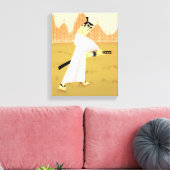 Samurai Jack Drawing Sword Canvas Afdruk (Insitu (Woonkamer))