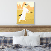 Samurai Jack Drawing Sword Canvas Afdruk (Insitu (Slaapkamer))