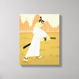 Samurai Jack Drawing Sword Canvas Afdruk