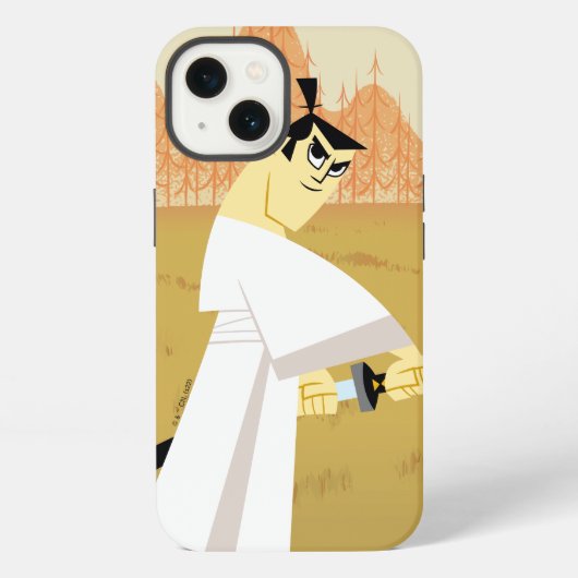 Samurai Jack Drawing Sword iPhone Hoesje (Achterkant)