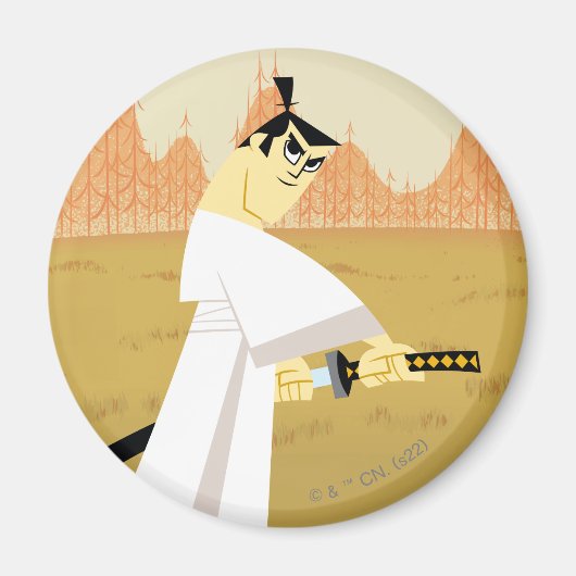 Samurai Jack Drawing Sword Magneet (Voorkant)