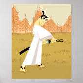 Samurai Jack Drawing Sword Poster (Voorkant)