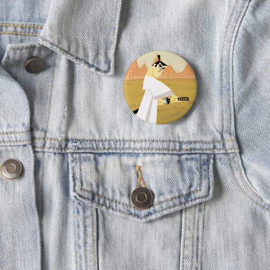 Samurai Jack Drawing Sword Ronde Button 5,7 Cm (In situ)