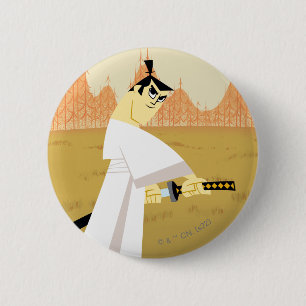 Samurai Jack Drawing Sword Ronde Button 5,7 Cm
