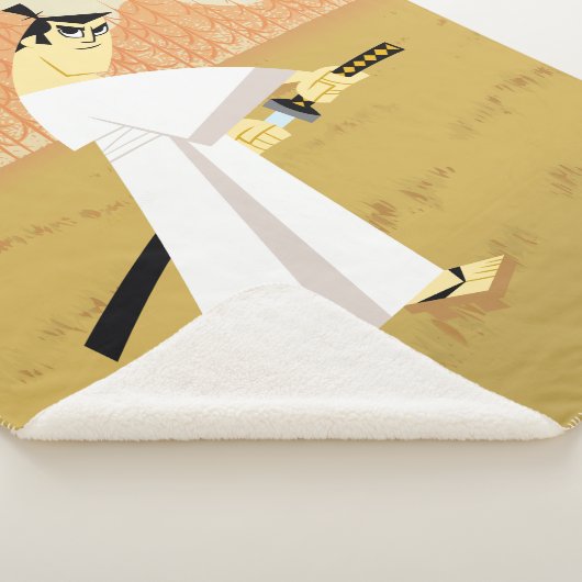 Samurai Jack Drawing Sword Sherpa Deken (3/4)