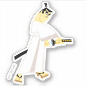 Samurai Jack Drawing Sword Sticker (Voorkant)