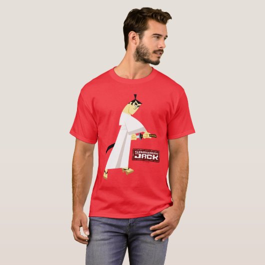 Samurai Jack Drawing Sword T-shirt (Voorkant volledig)