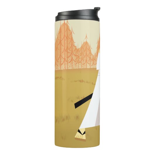 Samurai Jack Drawing Sword Thermosbeker (Gedraaid links)