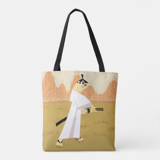 Samurai Jack Drawing Sword Tote Bag (Achterkant)
