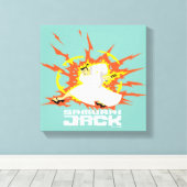Samurai Jack Energy Graphic Canvas Afdruk (Insitu (Houten vloer))