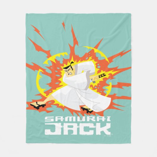 Samurai Jack Energy Graphic Fleece Deken (Voorkant)