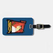 Samurai Jack glimlachend futuristisch Lijst Grafis Bagagelabel (Voorkant horizontaal)