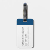 Samurai Jack glimlachend futuristisch Lijst Grafis Bagagelabel (Achterkant verticaal)