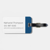 Samurai Jack glimlachend futuristisch Lijst Grafis Bagagelabel (Achterkant horizontaal)