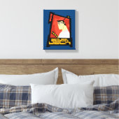 Samurai Jack glimlachend futuristisch Lijst Grafis Canvas Afdruk (Insitu (Slaapkamer))