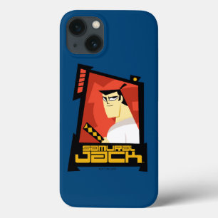 Samurai Jack glimlachend futuristisch Lijst Grafis Case-Mate iPhone Case