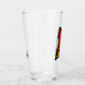 Samurai Jack glimlachend futuristisch Lijst Grafis Glas (Rechts)