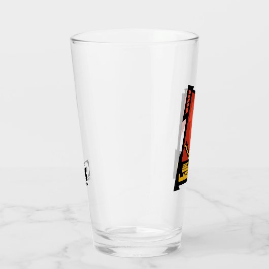 Samurai Jack glimlachend futuristisch Lijst Grafis Glas (Rechts)