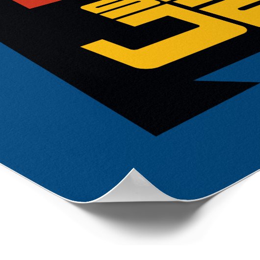 Samurai Jack glimlachend futuristisch Lijst Grafis Poster (Hoek)