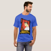 Samurai Jack glimlachend futuristisch Lijst Grafis T-shirt (Voorkant volledig)