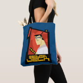 Samurai Jack glimlachend futuristisch Lijst Grafis Tote Bag (Dichtbij)