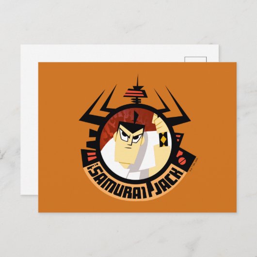 Samurai Jack In Aku Futuristic Frame Briefkaart (Voorkant / Achterkant)