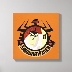 Samurai Jack In Aku Futuristic Frame Canvas Afdruk