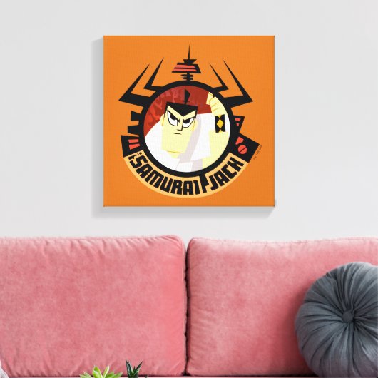 Samurai Jack In Aku Futuristic Frame Canvas Afdruk (Insitu (Woonkamer))