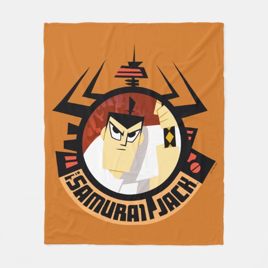 Samurai Jack In Aku Futuristic Frame Fleece Deken (Voorkant)