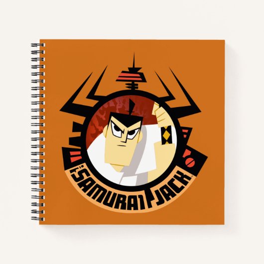 Samurai Jack In Aku Futuristic Frame Notitieboek (Voorkant)