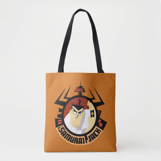 Samurai Jack In Aku Futuristic Frame Tote Bag (Voorkant)